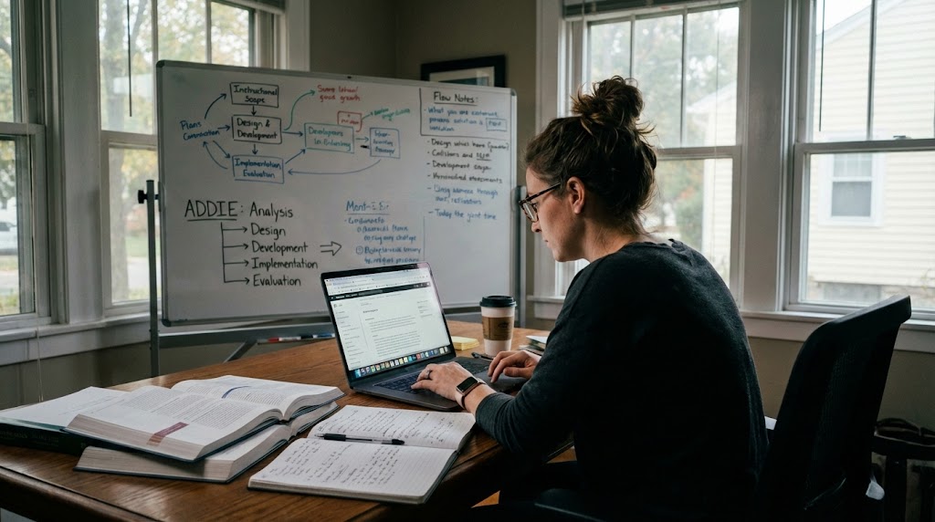 Модель ADDIE (analysis, design, development, implementation, evaluation) в разработке учебных текстовых материалов